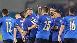 欧洲杯:1/4决赛 比利时1-2负于意大利 止步8强