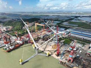 全球单体容量最大的漂浮式风电平台在广州建成