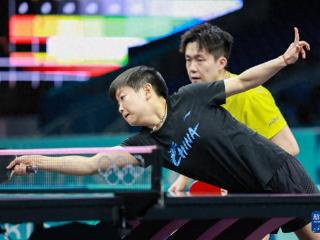 巴黎奥运会首个比赛日，孙颖莎、王楚钦、马龙、樊振东等为中国乒乓球队加油