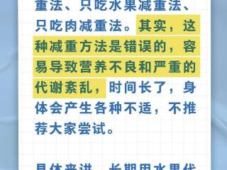 一天只吃一种食物能减重……是真是假？