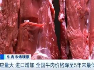 牛肉价格大降，已到5年来最低位，原因披露