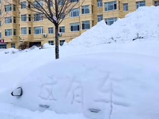 鹤岗降雪破历史11月单日纪录 动员全市党员干部清雪 居民称汽车就剩个后视镜能看到