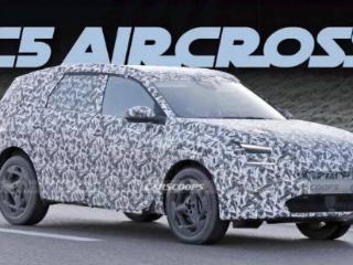 2025 款雪铁龙 C5 Aircross 紧凑 SUV 原型路测图首曝