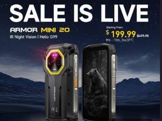 Ulefone Armor Mini 20 坚固手机发售：6400 万红外夜视摄像头