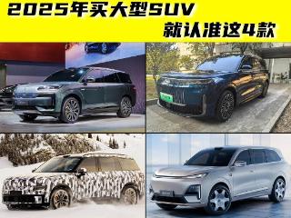 2025年买全新大型SUV，认准这4款就够了